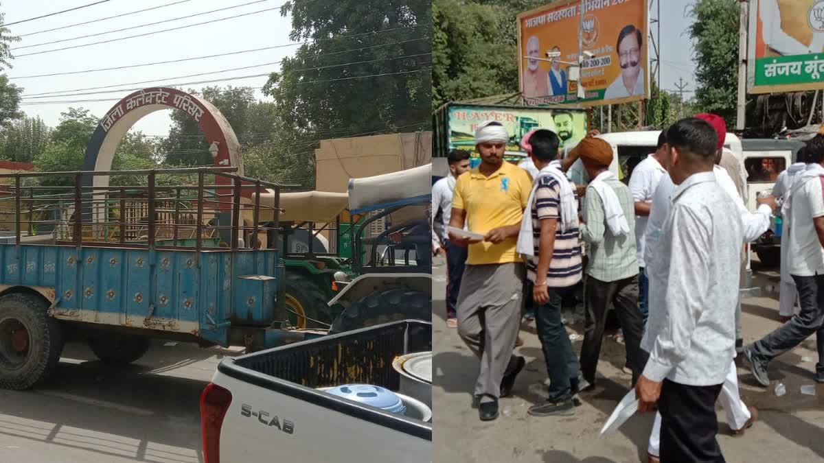 Farmers Protest For water in Ganga Canal