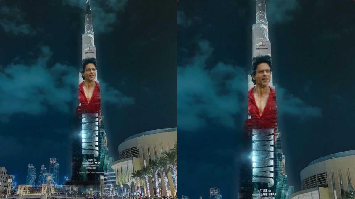 Jawan trailer release on burj khalifa