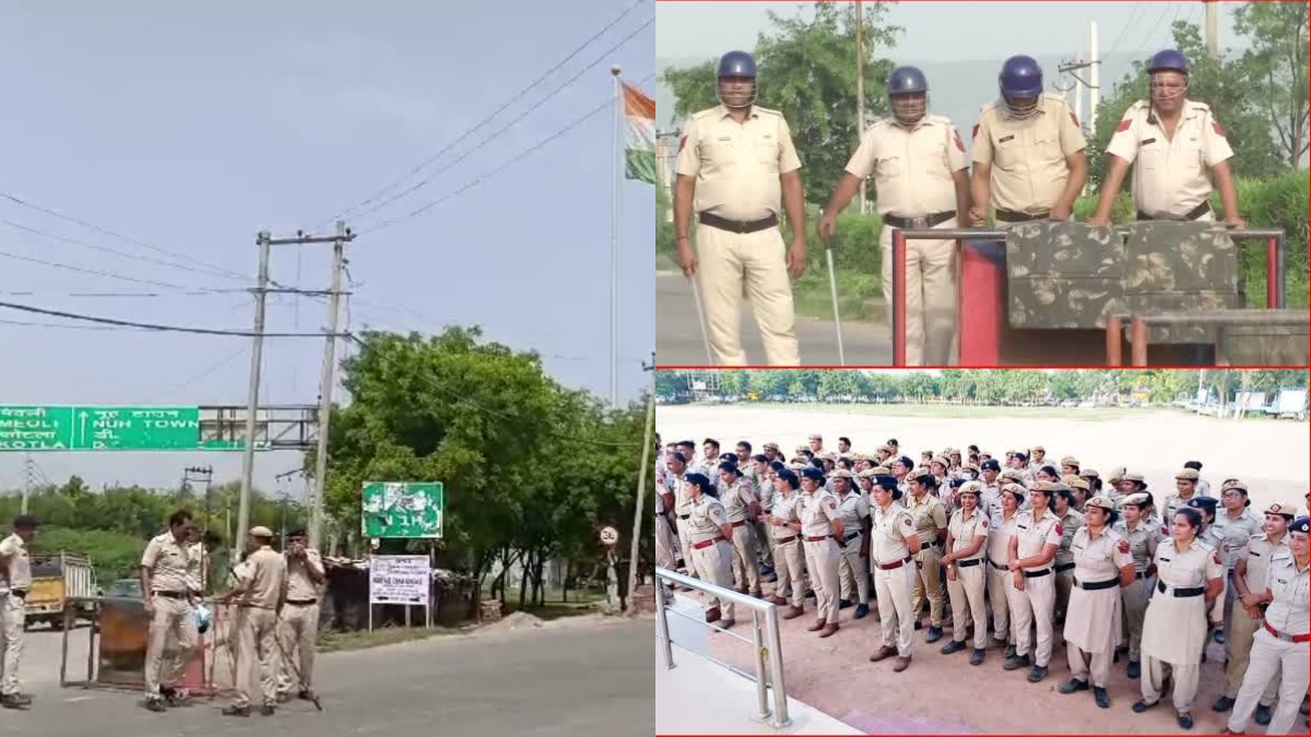 Nuh VHP Yatra Update: Tight security arrangements in Nuh regarding Braj Mandal Yatra. 675 officers and employees of Haryana Police deployed in Nuh district.Nuh district border sealed.