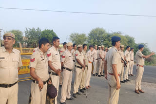 Amid heavy security, a Hindu outfit called for a shobha yatra on Monday despite the authorities denying permission for the procession in Haryana's Nuh, the place where communal violence broke out a few weeks ago.