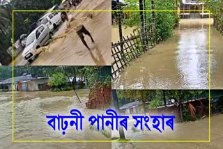 Various parts of Lakhimpur in grip of flood