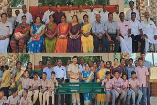 students meet after 40 years alumni reunion program held near Nattam in Dindigul district