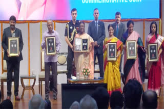 President Droupadi Murmu said that Nandamuri Tarakara Rama Rao (NTR) is very special in the history of Indian cinema. On the occasion of NTR's centenary celebrations, the President released the Rs 100 commemorative coin brought by the Central government. The event was held at the Cultural Centre of Rashtrapati Bhavan. Speaking on the occasion, the President praised NTR's performance in roles like Lord Krishna and Lord Rama. She said that he worked for social justice. People will never forget NTR's distinctive personality.