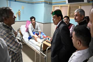 Health Minister Dhaniram Shandil visited IGMC