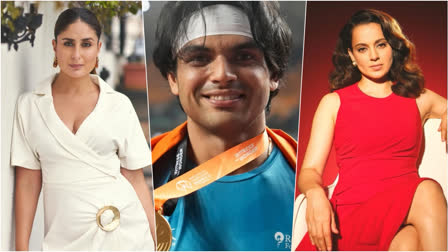 After athlete Neeraj Chopra made history once again by winning gold at the World Athletics Championships 2023 for the javelin throw, Bollywood celebs took to social media and congratulated him.