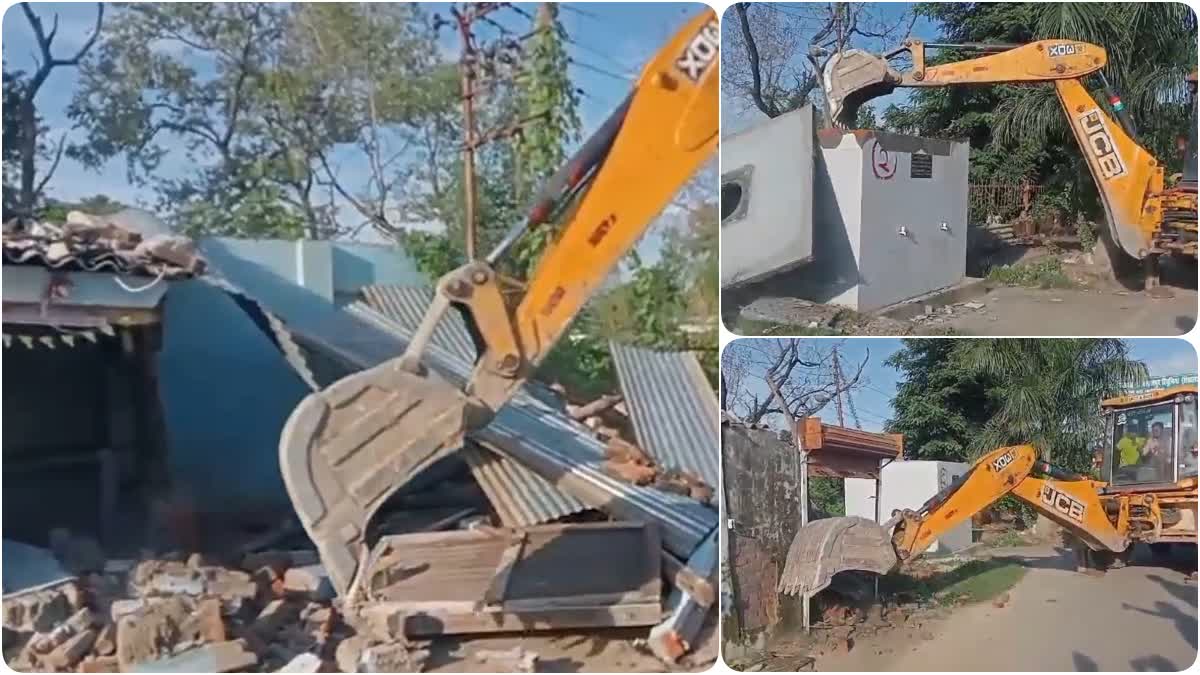 Administration took action against encroachment in Ramnagar