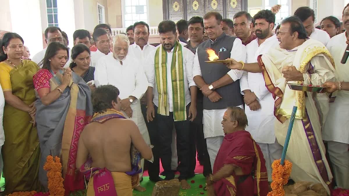 Telangana Talli Bhoomi Pooja At Secretariat