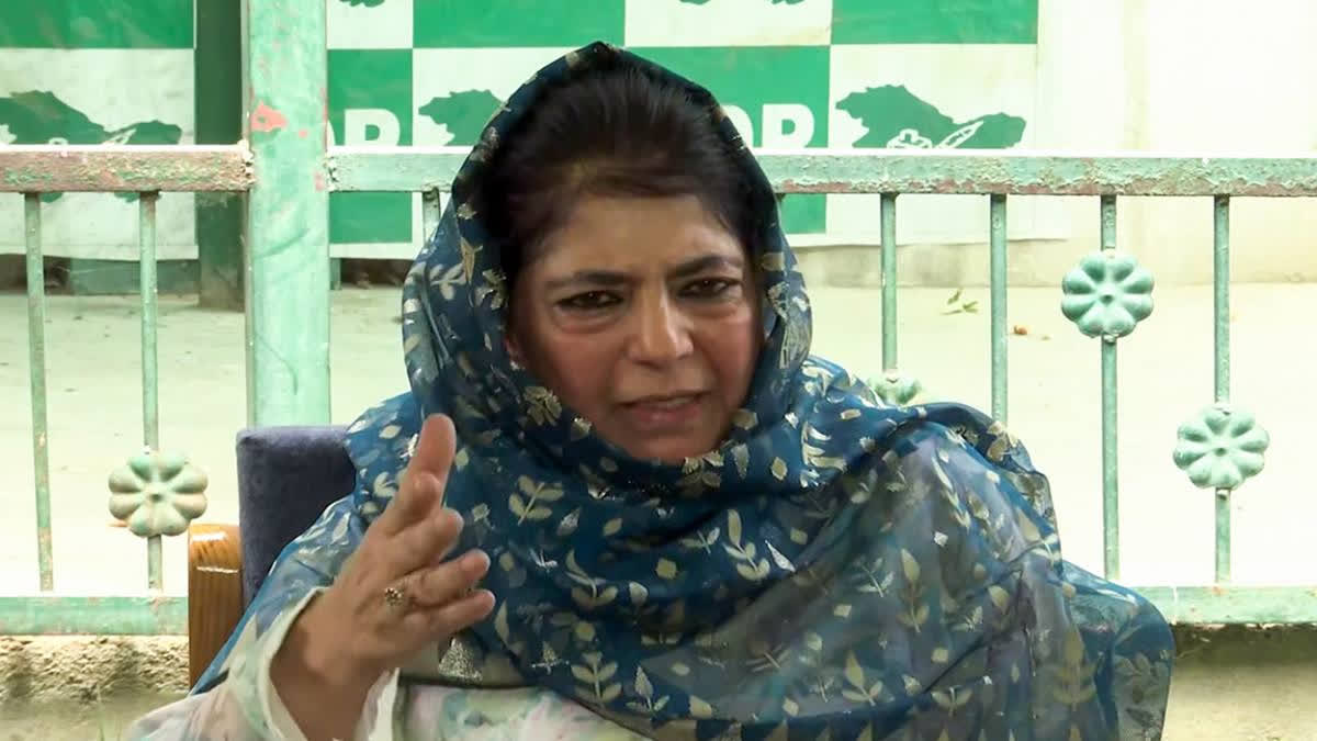 Mehbooba Mufti asks Election Commission of India to provide public explanation for rejection of Sarjan Barkati's nomination forms