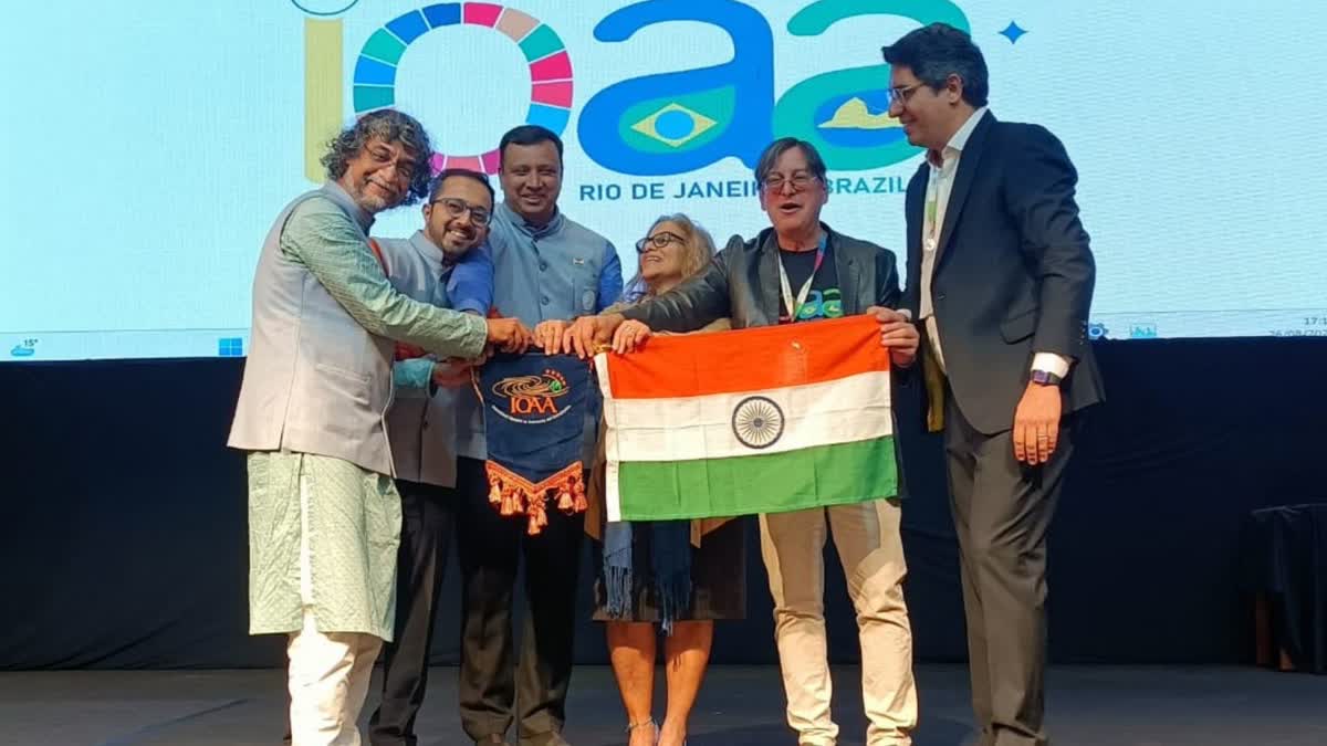 IOAA flag was ceremoniously handed over to the Indian team