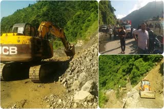 Traffic started on Vikasnagar Kalsi Chakrata road