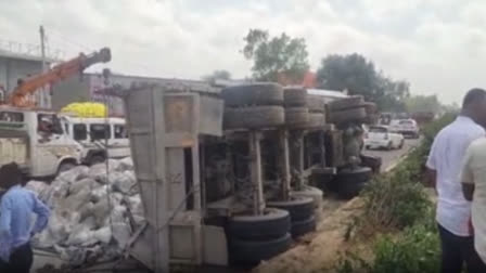 Four Killed After Cement-Laden Trailer Overturns On Car In Rajasthan's Sikar