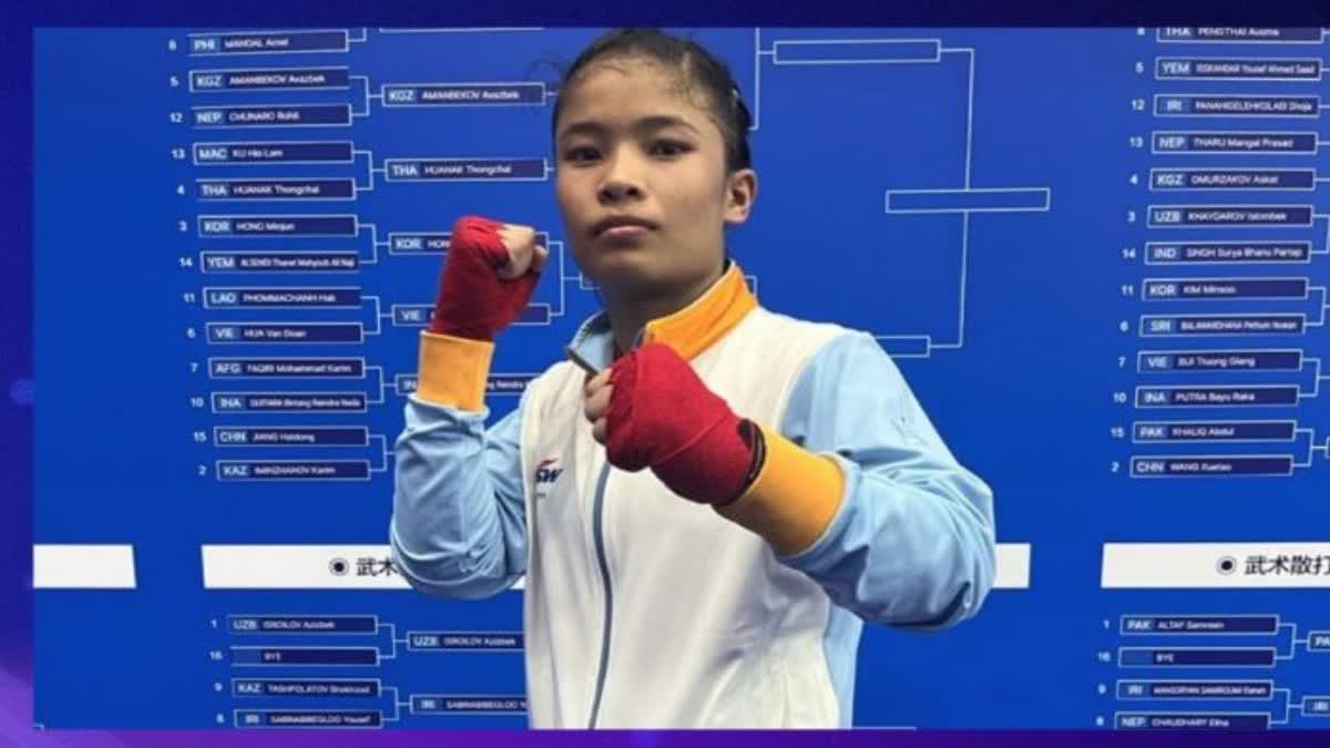 Roshibina Devi wins silver medal in Wushu