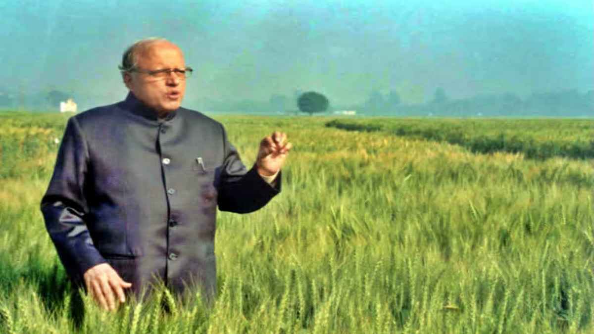 Father of the Green Revolution in India  Father of the Green Revolution  ms swaminathan is no more  ms swaminathan died news  ಎಂಎಸ್ ಸ್ವಾಮಿನಾಥನ್ ನಿಧನ  ಹಸಿರು ಕ್ರಾಂತಿ ಪಿತಾಮಹ ಇನ್ನಿಲ್ಲ  ಹಸಿರು ಕ್ರಾಂತಿಯ ಹರಿಕಾರ ಡಾ ಎಂಎಸ್ ಸ್ವಾಮಿನಾಥನ್ ನಿಧನ  ಭಾರತೀಯ ಹಳ್ಳಿಗರ ಆರ್ಥಿಕ ಸ್ವಾವಲಂಬನೆ  ಕೃಷಿ ಕ್ಷೇತ್ರದ ಬೆಳವಣಿಗೆ  ಜಗತ್ತು ಕಂಡ ಶ್ರೇಷ್ಠ ಕೃಷಿ ವಿಜ್ಞಾನ  ಭಾರತದ ಹಸಿರು ಕ್ರಾಂತಿಯ ಪಿತಾಮಹ  ಮೊಂಕೊಂಬ ಸಾಂಬಶಿವನ್ ಸ್ವಾಮಿನಾಥನ್