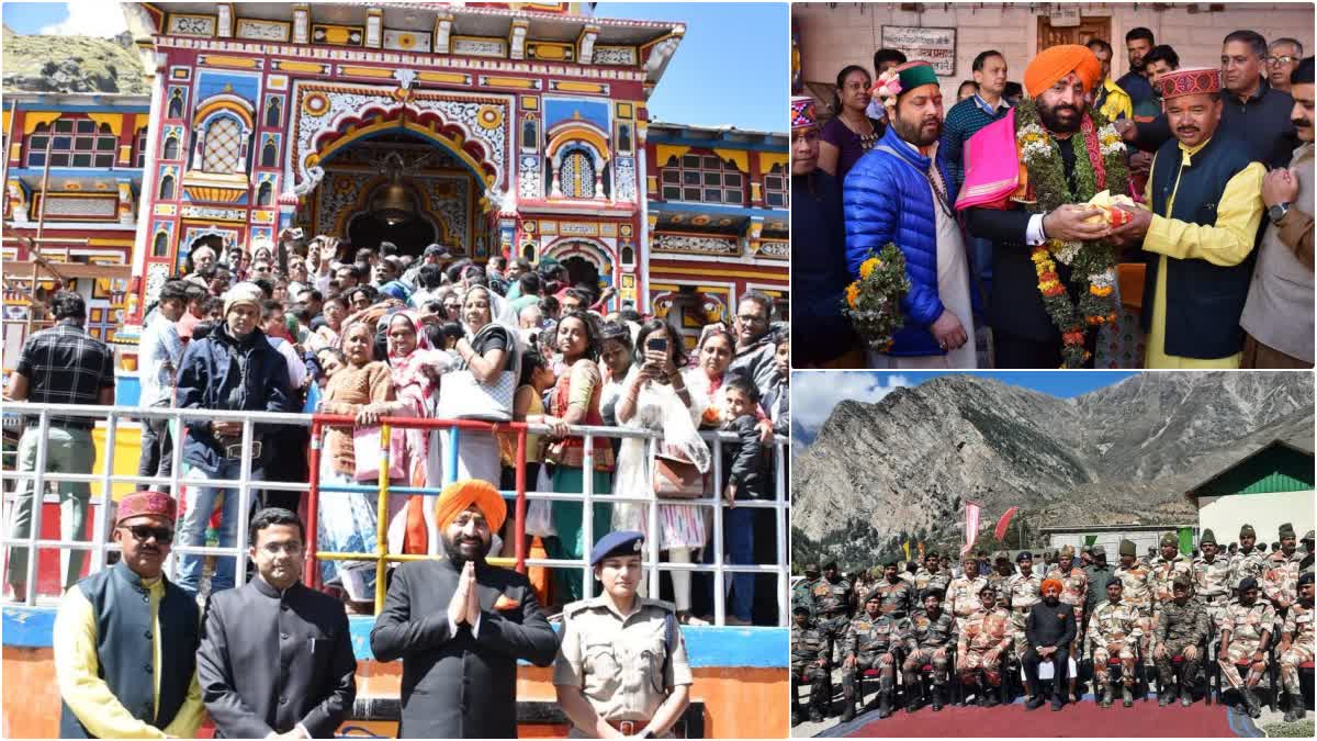 Governor Gurmeet Singh reached Badrinath Dham