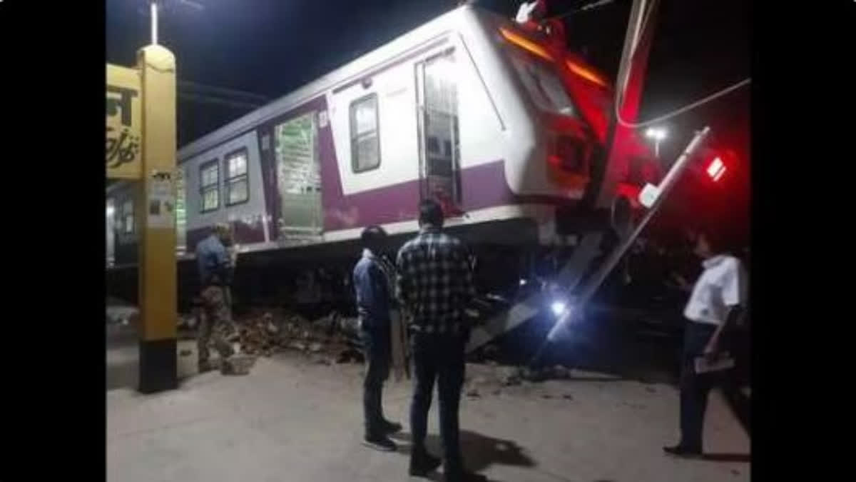 5 railway staff suspended after EMU train climbs on to platform at Mathura station