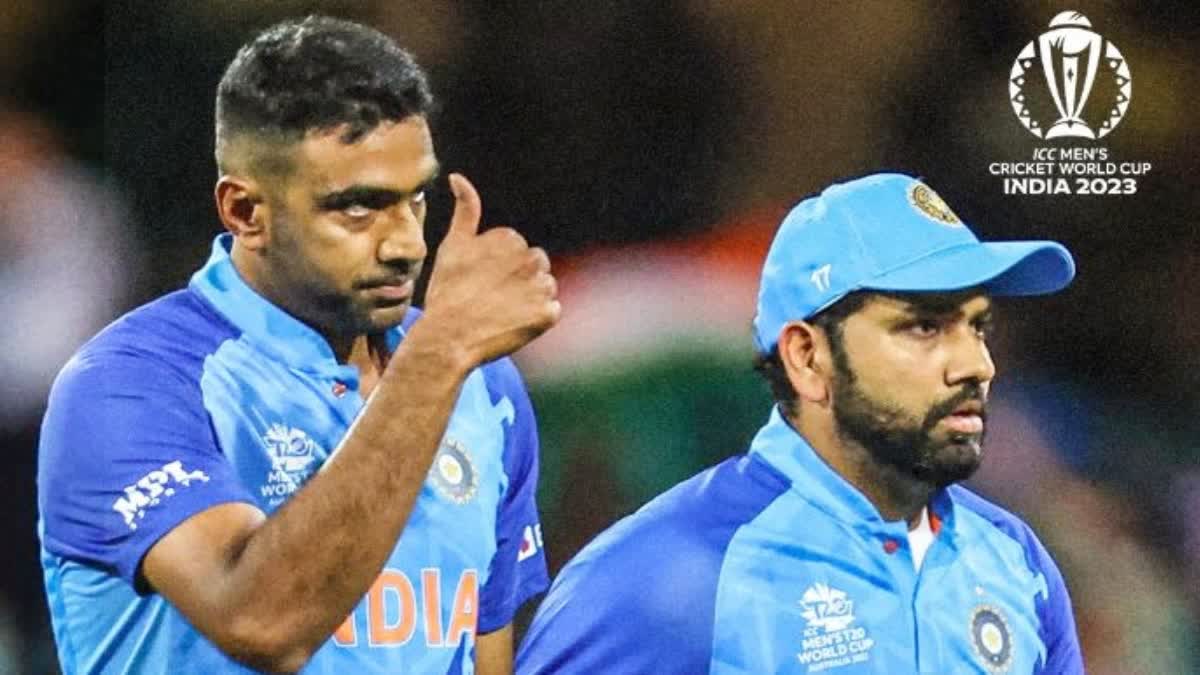 Cricket World Cup 2023  R Ashwin To WorldCup Squad  Ravichandran Ashwin Replaces Axar Patel  Ravichandran Ashwin In World Cup Matches  Cricket World Cup 2023 Indian Squad  ലോകകപ്പിന് അക്‌സറില്ല  പകരക്കാരനായി അശ്വിന്‍  ലോകകപ്പിനുള്ള ഇന്ത്യന്‍ സ്‌ക്വാഡ്  ഐസിസി പുരുഷ ക്രിക്കറ്റ് ലോകകപ്പ് ആര് നേടും  എന്തുകൊണ്ട് അശ്വിന്‍ ലോകകപ്പ് സ്‌ക്വാഡില്‍