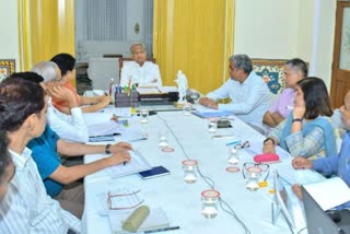 CM Ashok Gehlot meeting to review crop damage in state