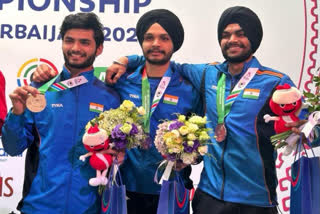 Indian trio- Arjun Cheema, Sarabjot Singh & Shiva Narwa - has won a gold medal in the 10m air pistol event shooting, at the Asian Games in China's Hangzhou.
