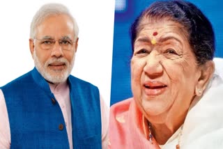 PM Modi Amit Shah pay tributes to Lata Mangeshkar  Lata Mangeshkar  Lata Mangeshkar birth anniversary  ലതാ മങ്കേഷ്‌കറിന് ആദരം അര്‍പ്പിച്ച് പ്രധാനമന്ത്രി  ലതാ മങ്കേഷ്‌കര്‍  ലതാ മങ്കേഷ്‌കറുടെ ജന്മവാര്‍ഷികം  PM Modi pay tributes to Lata Mangeshkar  Amit Shah pay tributes to Lata Mangeshkar  നരേന്ദ്ര മോദി  അമിത് ഷാ