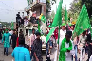 Eid Milad Un Nabi procession in Jamtara on birth anniversary of Prophet Mohammad