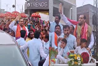 Khali Participate in Adilabad Ganesh Nimajjanam