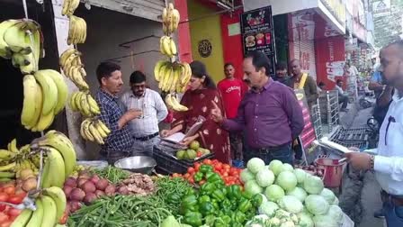 Food Safety Department Action in Hamirpur Market