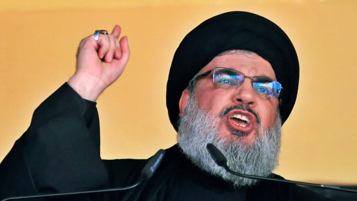 HEZBOLLAH LEADER HASSAN NASRALLAH  BEIRUT STRIKE BY ISRAEL HEZBOLLAH  ഹിസ്ബുള്ള തലവന്‍ ഹസൻ നസ്റള്ള  ഇസ്രയേല്‍ ലെബനന്‍ ആക്രമണം