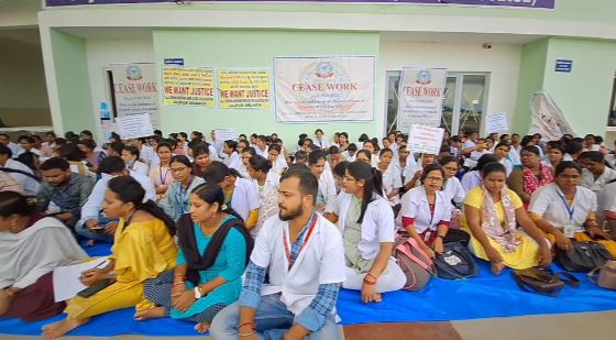 NURSING STAFF PROTEST IN ODISHA