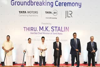 CM MK Stalin lays foundation stone for Tata Motors new manufacturing plant in Ranipet