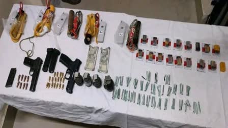 Recovered arms and explosives