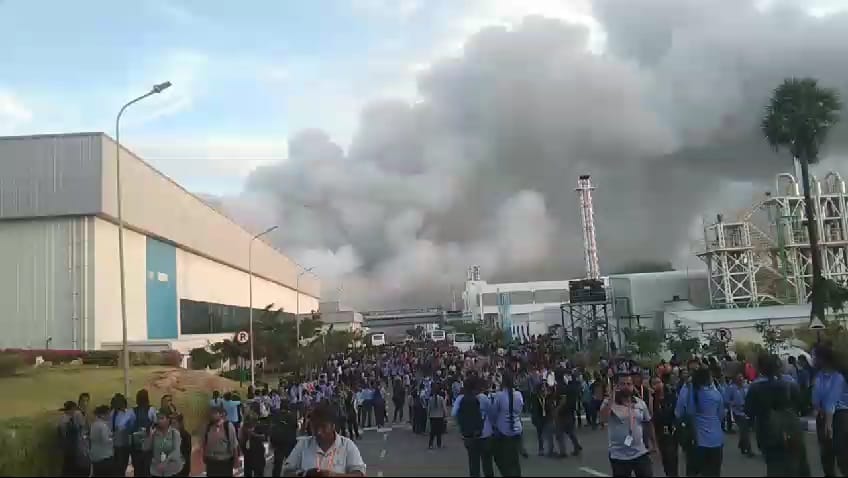 Major Fire Breaks Out At Tata Electronics Factory In Tamil Nadu