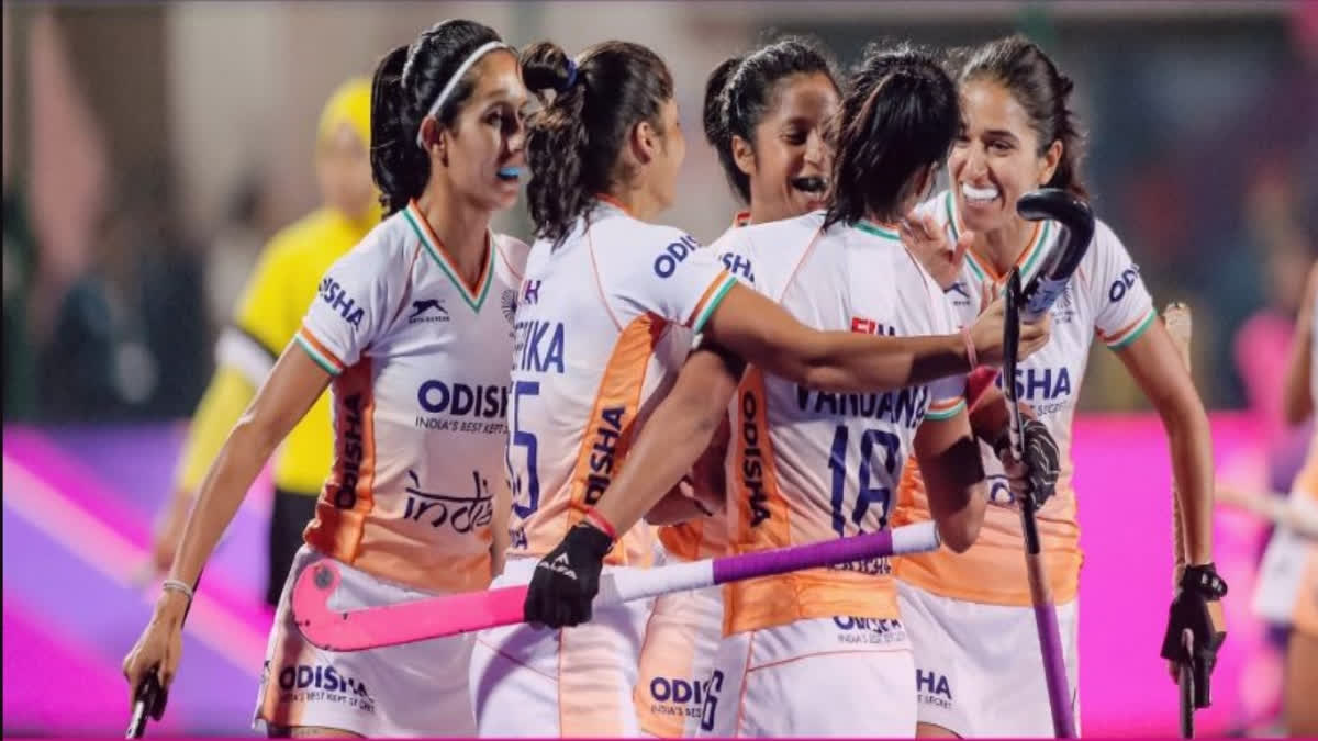 Indian women's hockey team continued their brilliant form in the Asian Champions Trophy beating Malaysia by 5-0.