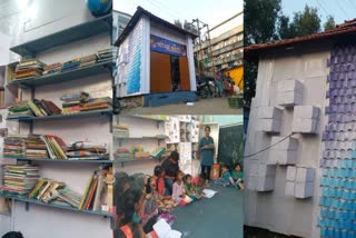 Unique Children Library Built With Waste Material