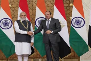 egyptian president abdel fattah al sisi talk with pm narendra modi