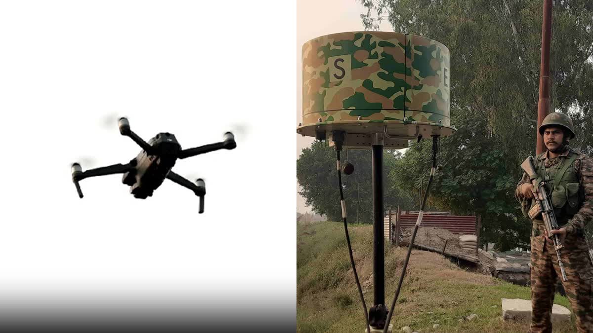 Man Portable Counter Drone System (L) helps Indian Army in effective border patrolling along LoC in Jammu and Kashmir