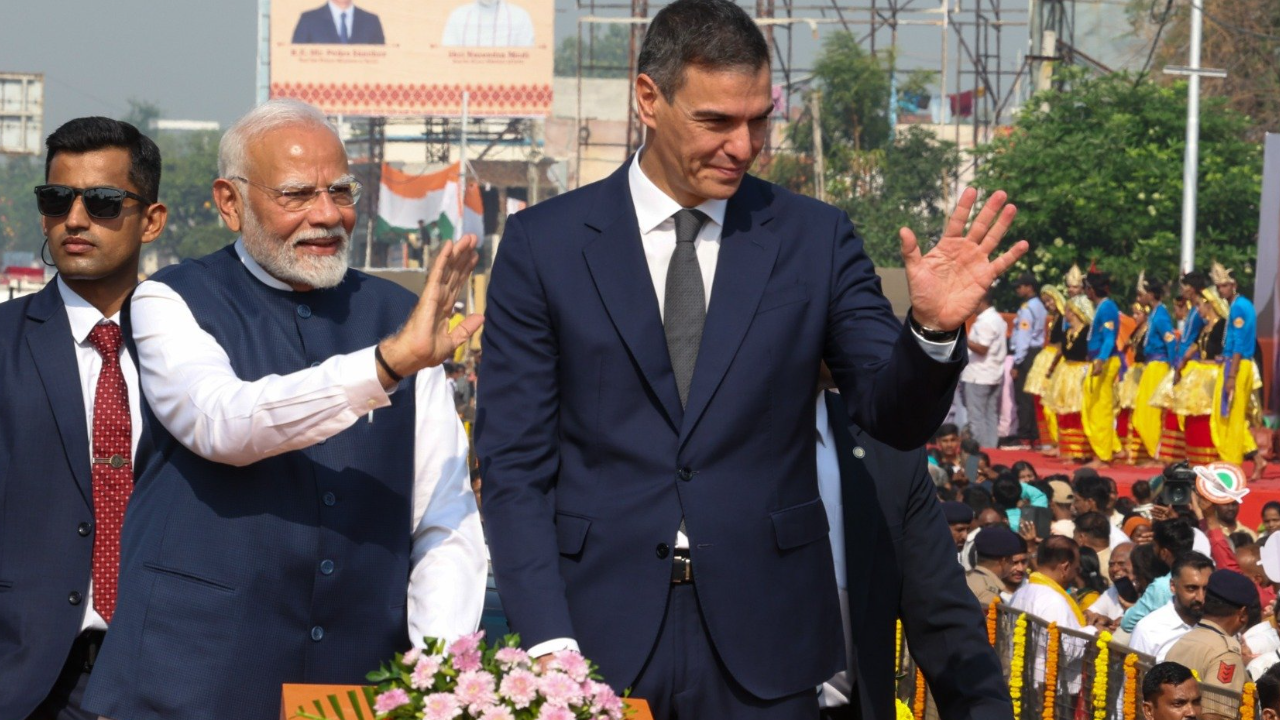 Spanish Prime Minister Sanchez on India visit Tata-Airbus plant inaugurated with PM Modi