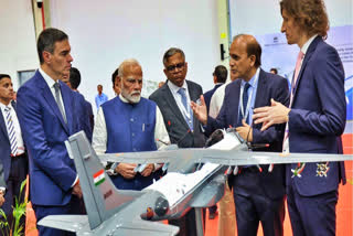 PM Narendra Modi and his Spanish counterpart Pedro Sanchez Inaugurate Tata-Airbus Aircraft Plant In Vadodara on Monday, Oct 28, 2024.