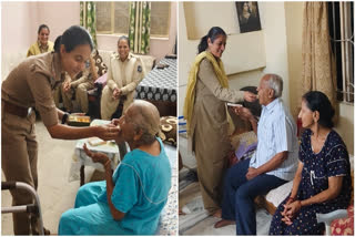 Police Reach Out To Elderly To Celebrate Diwali