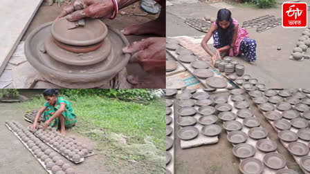 Clay Lamps Prepared