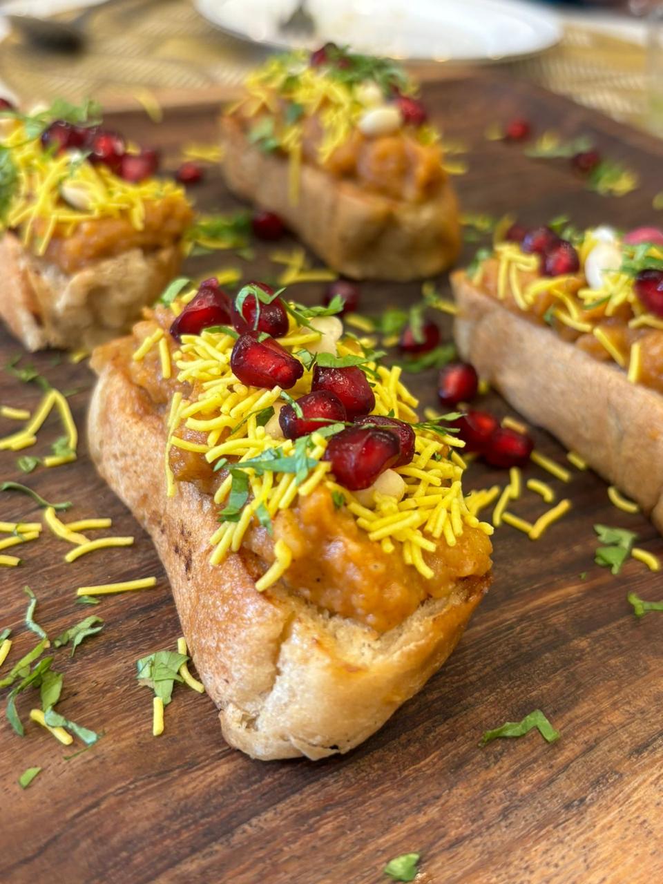 Dabeli Bruschetta by Chef Tanya Quadros