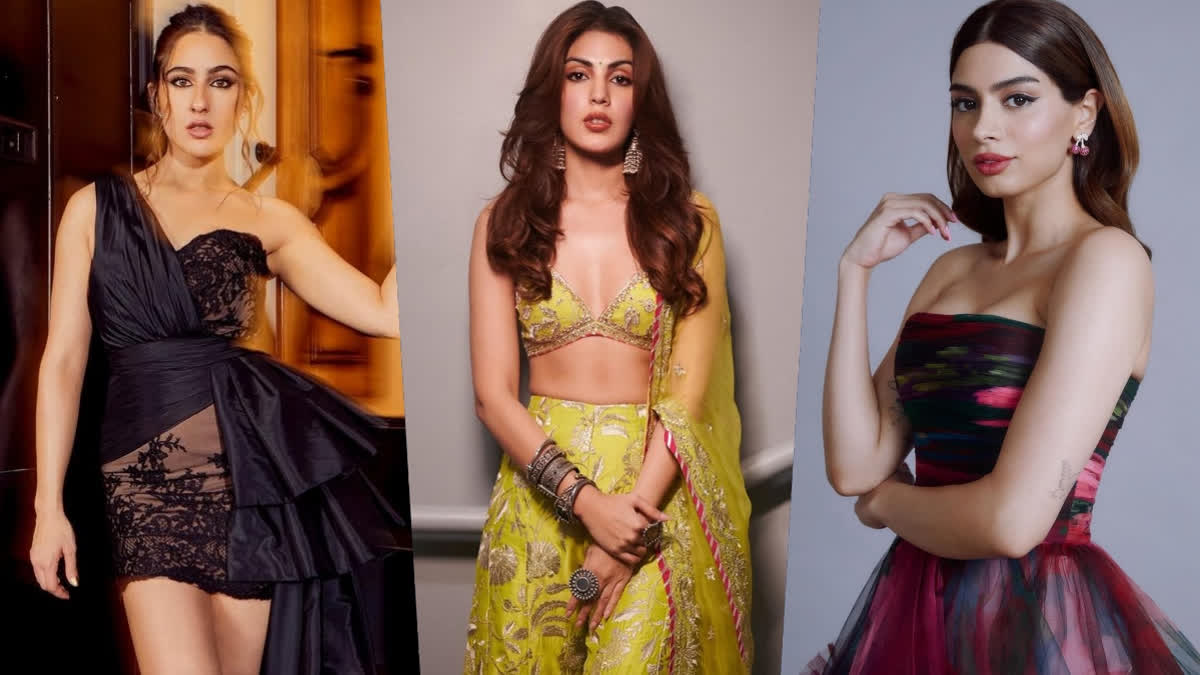Sara Ali Khan rocks LBD, Khushi Kapoor and Rhea Chakraborty bedazzle in latest pictures