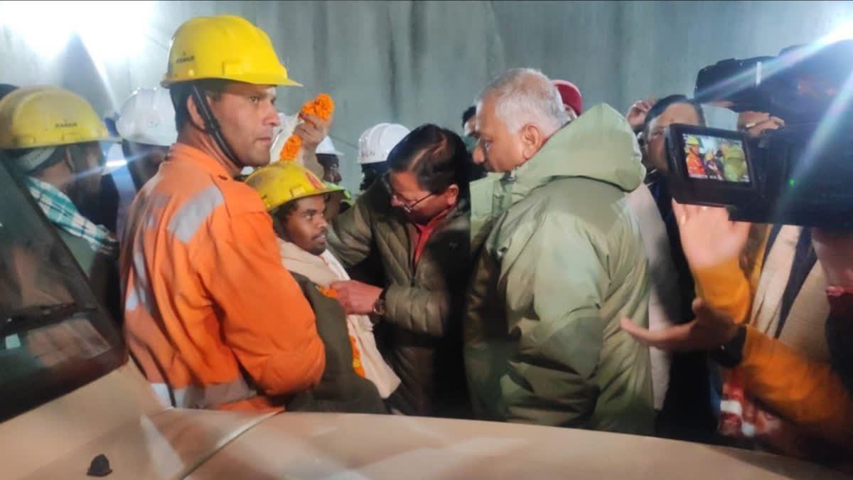 RESCUE WORK CONTINUES IN UTTARAKHAND UTTARKASHI SILKYARA TUNNEL