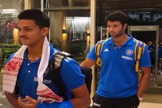 Team india arrives in guwahati