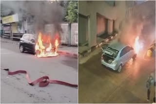 Car fire accident