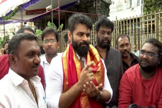 Film_Actor_Sai_Dharam_Tej_Visited_Tirupathi