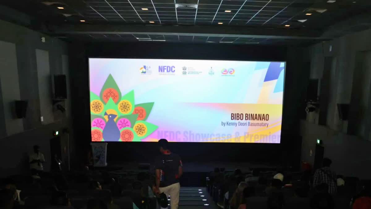 Local kung fu fame kenny basumatarys bodo film bibo binanao screening at GOA IFFI 2024