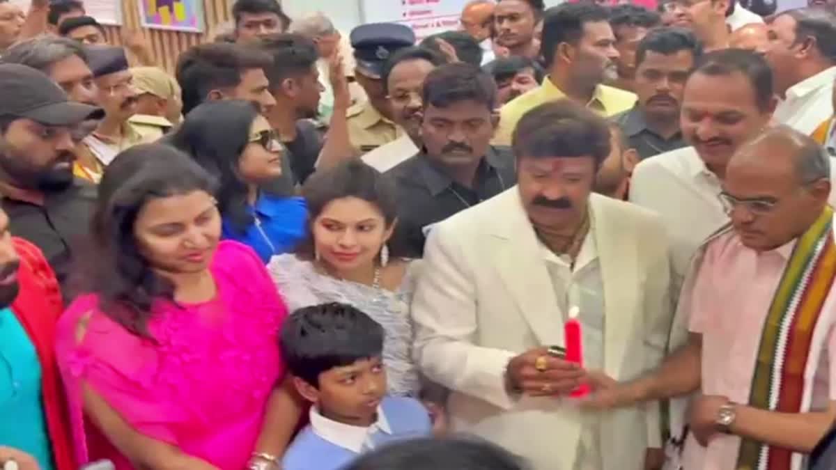 BALAKRISHNA OPENED MART IN NACHARAM