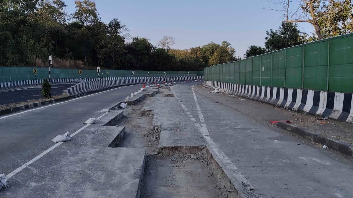 NH-44's eco-sensitive section, featuring 14 underpasses and sound barriers, faces extensive damage due to soil depression, sparking questions about construction quality.