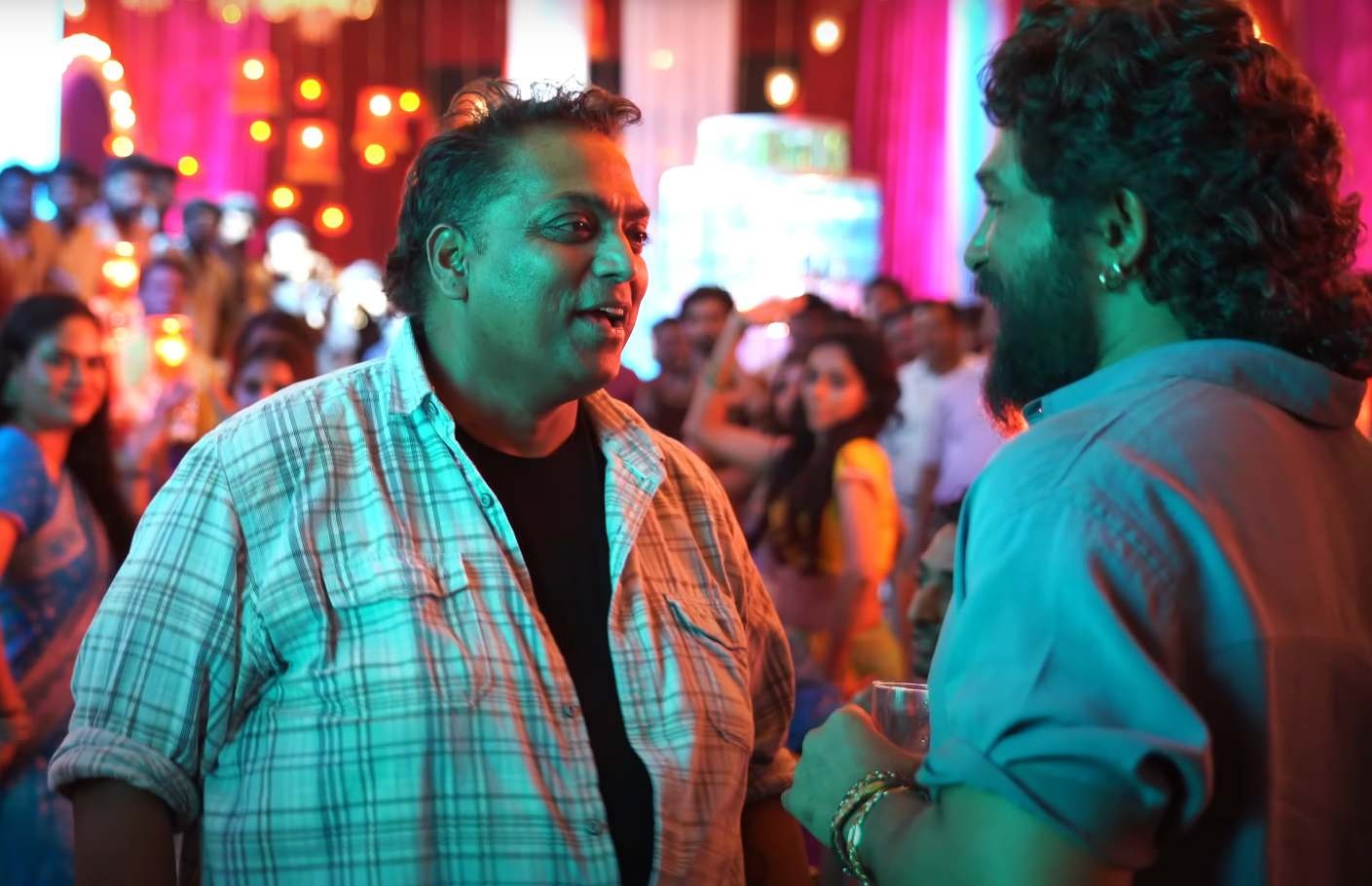 Ganesh Acharya on the set of a song in Pushpa