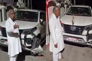 V Hanumantha Rao Car Accident